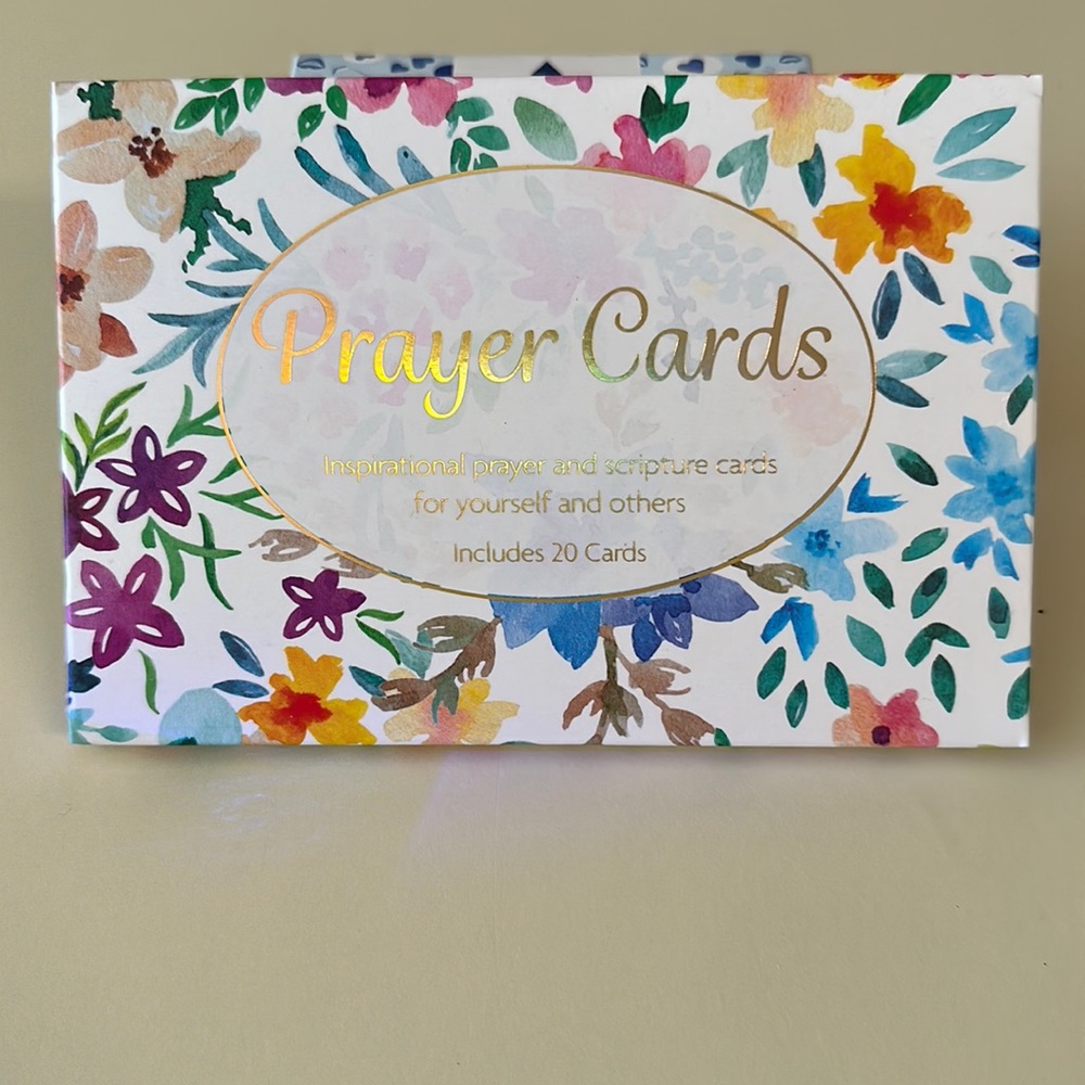 CrownJewlz Christian Floral Splash Prayer & Scripture Cards,  (20 ct )